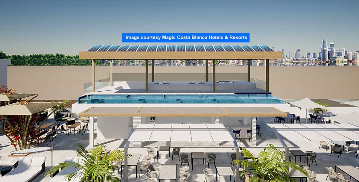 New hotel on Benidorm's Poniente beach will feature the resort's first suspended pool