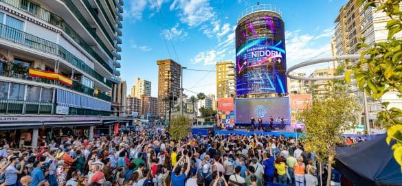 Technology turns Benidorm into a nightime fairyland