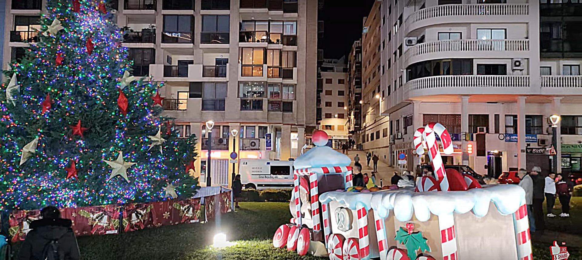 Benidorm transformed into a glittering fairyland for the festive season