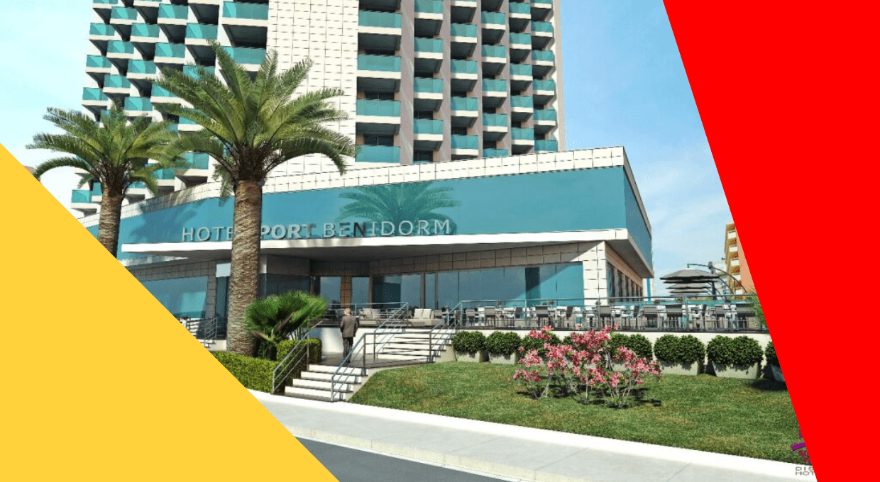 Current view of Port Benidorm Hotel & Spa, showcasing its modern architecture and prime location in Benidorm.